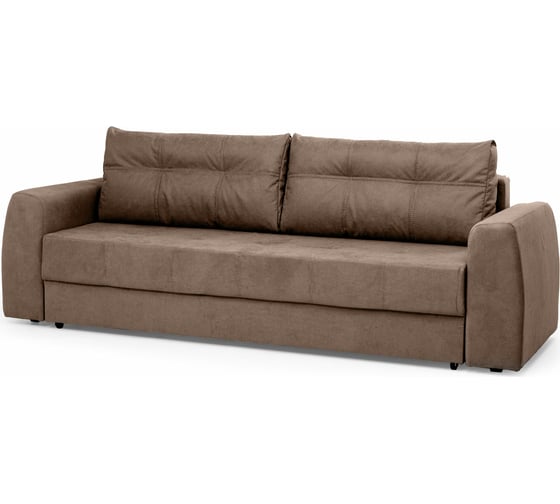 Диван-кровать NRAVA Double 2420x880x720, ALBA 045 коричнеый 4656755754383 1