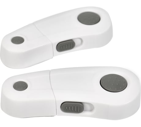 Детский замок-блокиратор для шкафов с защелкой Halsa 2 шт. HLS-S-215W