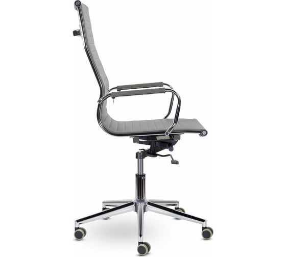 Офисное кресло BRABIX PREMIUM Intense EX-531, экокожа, хром, темно-серое S-0422 532542