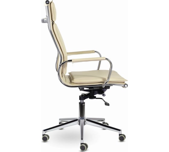 Офисное кресло BRABIX PREMIUM Kayman EX-532, экокожа, хром, бежевое S-0428 532544