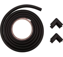 Набор для детей Halsa защитная лента 2 м, накладки на углы 4 шт., коричневый HLS-S-110B