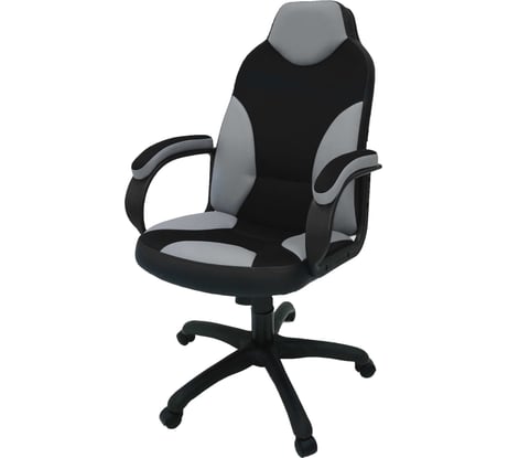 Кресло Фабрикант Дельта Черно-серый ТГ PL 680 PL-2 ролик сталь X1505660 4600721219086