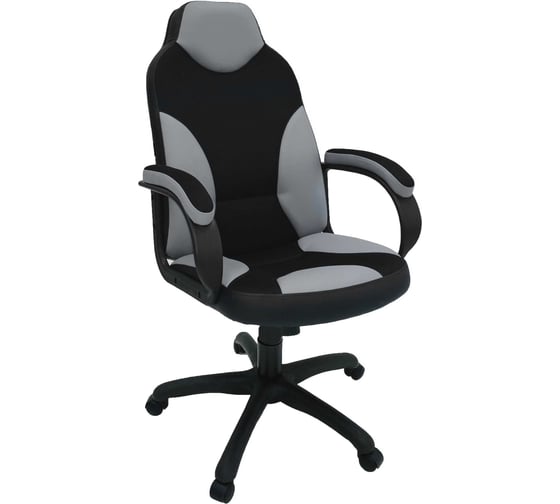 Кресло Фабрикант Дельта Черно-серый ТГ PL 680 PL-2 ролик сталь X1505660 4600721219086