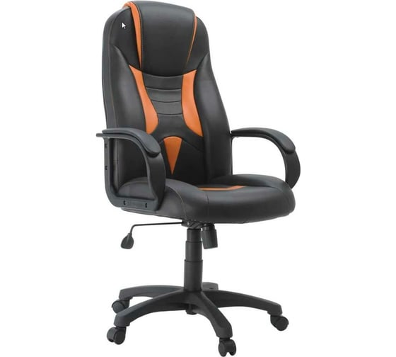 Кресло Фабрикант Энигма II Черно-оранжевый ТГ PL 680 PL-2 ролик сталь X1507555 1