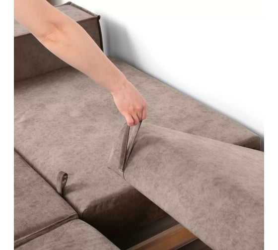 Диван-кровать NRAVA Loft M 2250x1000x890 ROCK 05 коричневый 4656755754475