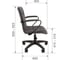Компьютерное кресло CHAIRMAN 030, с подлокотниками, ткань, серый 00-07107534 5