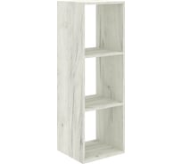 Стеллаж MIXLINE 368х1072х330, ЛДСП, Белый дуб, 3 ячейки, крепеж 550347