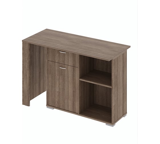 Стол с тумбой ФЕЛИКС МАРКЕТПЛЕЙС МКП-СТТК115x50/1Т-В1-299 Дуб Шамони ПК-МКП-СТТК115х50/1Т-В1-299