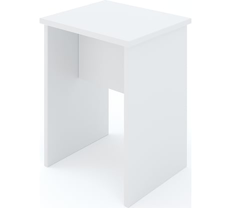 Табурет ФЕЛИКС МАРКЕТПЛЕЙС МКП-ТБР45x30-В1-1068 Белый шагрень ПК-МКП-ТБР45Х30-В1-1068