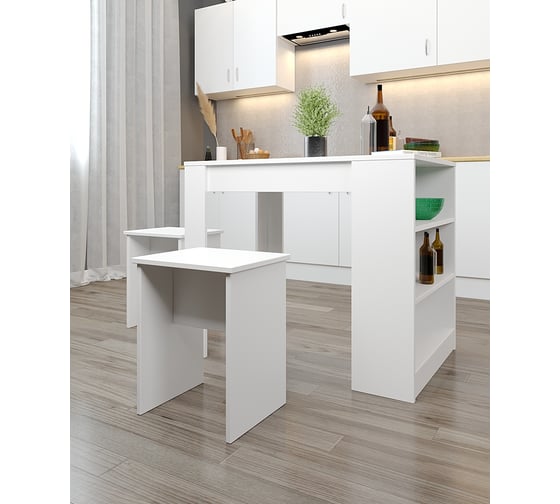Табурет ФЕЛИКС МАРКЕТПЛЕЙС МКП-ТБР45x30-В1-1068 Белый шагрень ПК-МКП-ТБР45Х30-В1-1068