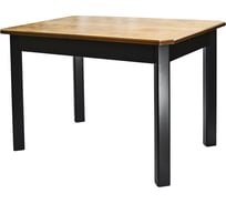 Обеденный стол Мебелик Мариус М 80 дуб/черный, 120/170x80 5567