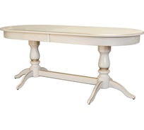 Обеденный стол Мебелик Тарун 5 слоновая кость/золото, 190/250x84, 2 упаковки 5475