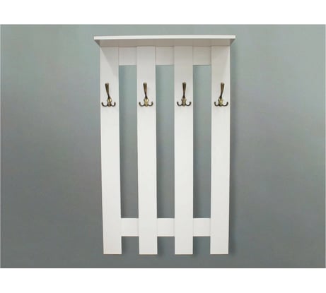 Настенная вешалка Граникум Сара 4 секции белая v005