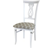 Стул Мебелик Агнесс белый/серебро, маркус серебро 6434