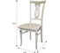 Стул Мебелик Агнесс слоновая кость/золото, маркус ваниль 6435 2