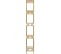 Стеллаж GreenWeen BRICK, золотой каркас, полки керамика Ivory, 1960x600x300 GW-BRICK-G-KI 5