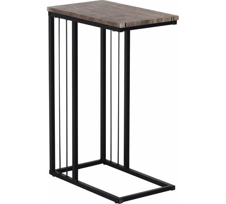 Журнальный стол BRABIX Loft Ct-002 на металлокаркасе, 450x250x630 мм, цвет морёный дуб 641861