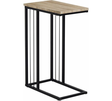 Журнальный стол BRABIX Loft Ct-002 на металлокаркасе, 450x250x630 мм, цвет дуб натуральный 641862