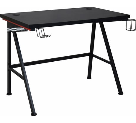 Стол BRABIX Tech Gt-001 на металлокаркасе, 1000x600x765 мм, черный 641857