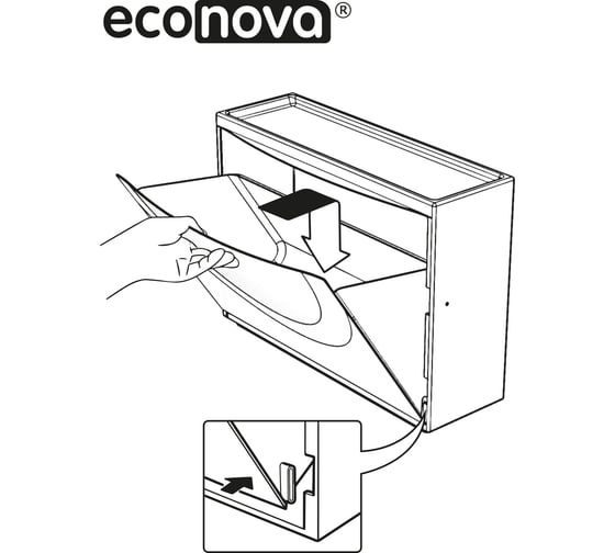 Комплект из 2-х обувниц Econova 512x185x380 мм, белый 43426691622