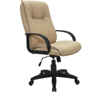 Кресло Кресловъ КР-737 пластик черный, кожзам PG Sand 7КР22-737-0103К-Кр