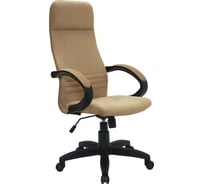 Кресло Кресловъ КР-510 пластик черный, ткань Maserati Cappuchino 7КР22-510-0102Т-Кр