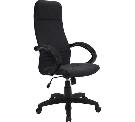 Кресло Кресловъ КР-510 пластик черный, ткань Maserati black 7КР22-510-0101Т-Кр