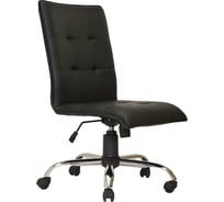 Кресло Кресловъ КР-Лайт хром, кожзаменитель PG Black 7КР22-Лайт-0401К-Ко