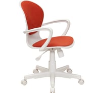 Кресло Кресловъ Bloom Pl White, ткань Maserati orange 7КР22-BLM-0208Т-Ко