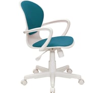 Кресло Кресловъ Bloom Pl White, ткань Maserati azur 7КР22-BLM-0209Т-Ко