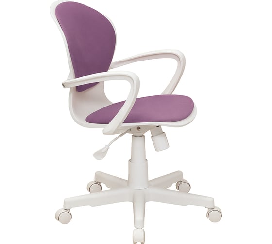 Кресло Кресловъ Bloom Pl White, ткань Maserati violet 7КР22-BLM-0205Т-Ко