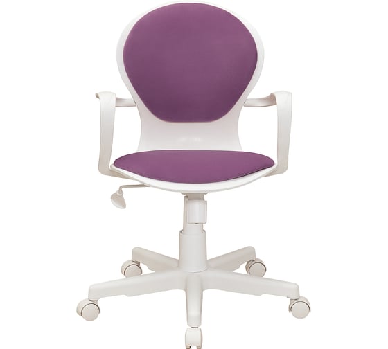 Кресло Кресловъ Bloom Pl White, ткань Maserati violet 7КР22-BLM-0205Т-Ко