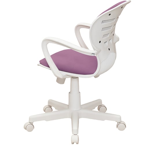Кресло Кресловъ Bloom Pl White, ткань Maserati violet 7КР22-BLM-0205Т-Ко