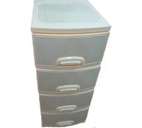 Четырехъярусный комод Росспласт ДЕКОР Белое дерево ВxШxГ 950x380x470 мм 527610