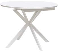 Раздвижной стол Leset Капри, стекло белое/белый 10151-9988