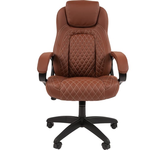Компьютерное кресло CHAIRMAN 432 экокожа, коричневый 00-07014856
