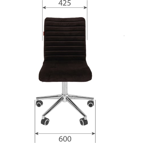 Компьютерное кресло CHAIRMAN 020 ткань, черный 00-07095204