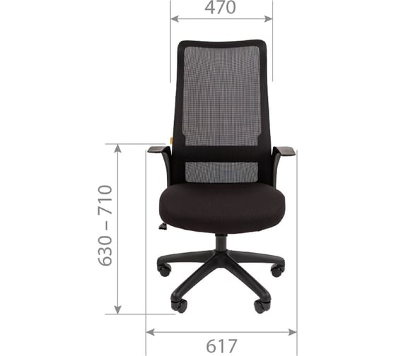 Компьютерное кресло CHAIRMAN 573 ткань, черный 00-07100627