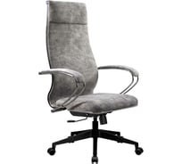 Кресло МЕТТА L 1m 42 Bravo подлокотник 118, основание 002, велюр B светло-серый z311798082