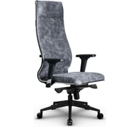 Кресло МЕТТА L 1m 42 Bravo подлокотник 200, основание 040, велюр B светло-серый z311818674