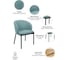 Стул BRADEX milan бирюзовый FR 0514 7