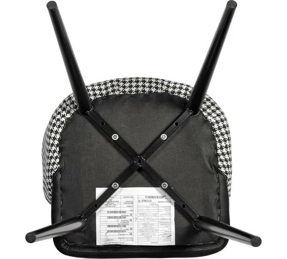 Стул BRADEX paola черный с жаккардом RF 0262