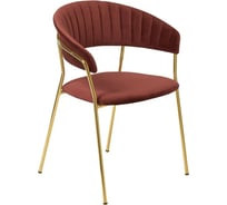 Стул BRADEX turin терракотовый с золотыми ножками FR 0914
