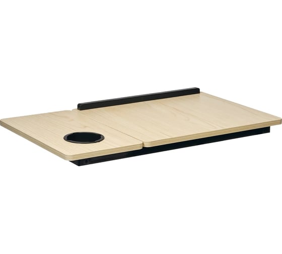 Складной стол BRADEX с подъёмной крышкой и подстаканником вита, 55x32x25 см, мдф, металл, светлое дерево, черный TD 0784