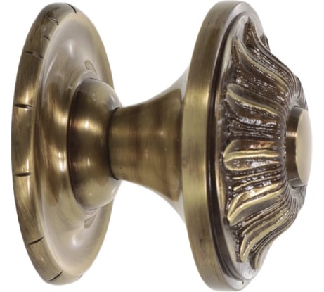 Ручка-кнопка Левша ORNATE V089 бронза, d75 мм У2-0179.Бр