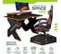 Игровой компьютерный стол VMMGame SPACE DARK 140 ORANGE ST-3BOE 3