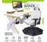 Игровой компьютерный стол VMMGame SPACE LIGHT 140 YELLOW ST-3WYW 4