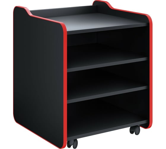 Тумба для игрового компьютерного стола VMMGame CASE LITE 50 BLACK RED CS-2BKRD-LT