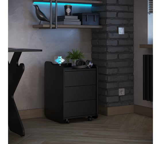 Тумба для игрового компьютерного стола VMMGame CASE 40 BLACK CS-1BKBK