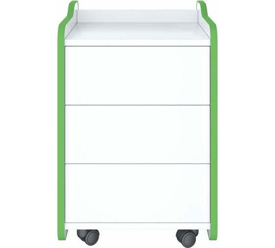 Тумба для игрового компьютерного стола VMMGame CASE 40 WHITE GREEN CS-1WEGN
